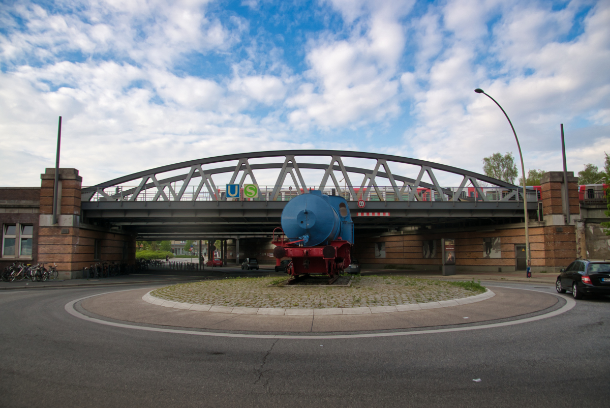 Hochbahnbr Cke Fuhlsb Ttler Stra E Vi Hamburg Barmbek Nord