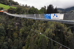 LaPendenta Suspension Bridge in Disentis