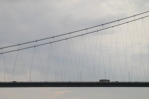 Suspension bridges with diagonal hangers