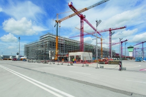Comprehensive formwork and scaffolding services at the new Munich Airport Satellite Terminal