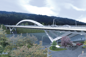 Oberflächenveredelung der neuen Mosel-Brücke