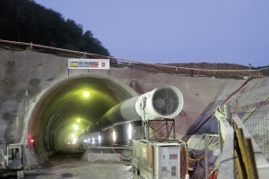Albaufstieg: Tunnelausbau für Eisenbahn-Hochgeschwindigkeitsstrecke
