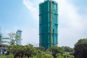 Auskragende Architektur: Clearpoint Residencies Tower in Sri Lanka