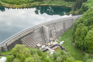 Scaffolding for Herbringhauser Dam