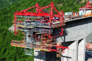 Nordmazedoniens längste Freivorbaubrücke