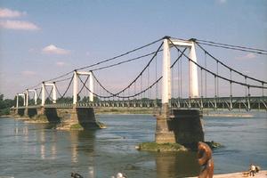 Multi-span suspension bridges