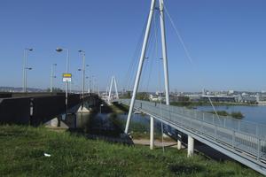 Two-span three-pylon cable-stayed bridges