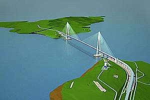 Protection structurelle complète du plus long pont à haubans du monde