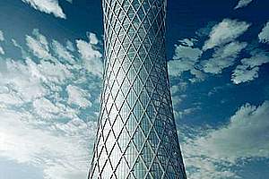 Tornado Tower shapes the skyline of Doha