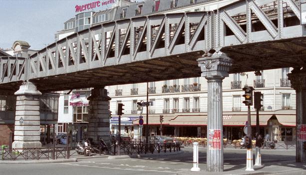 Paris Metro Line 6Viaduct between Bercy Bridge and Quai de la Gare Station: Paris Metro Line 6 Viaduct between Bercy Bridge and Quai de la Gare Station