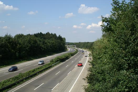 Autobahn A3 in Ratingen-Hösel