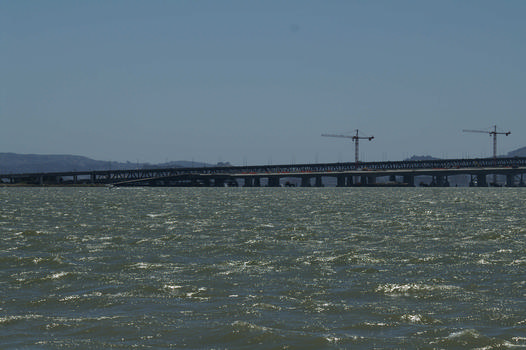 San Francisco Oakland Bay Bridge New western bridge under construction
