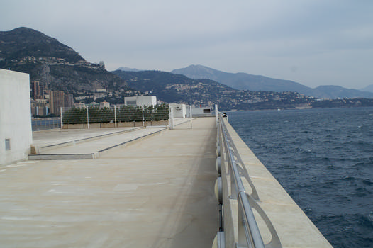 Swimming pier of the La Condamine port extension at Monaco