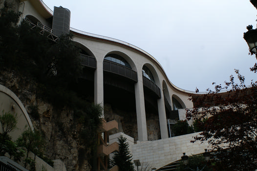 Arches underneath Boulevard Rainier III, Monaco