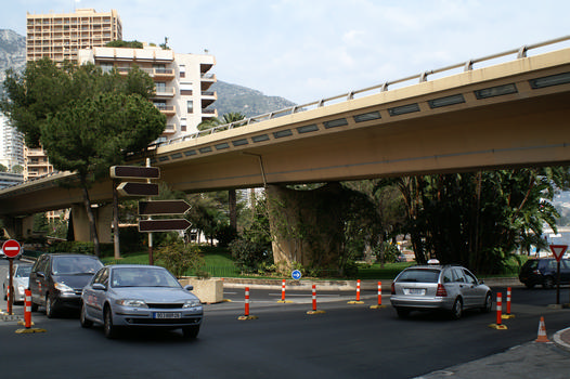 Hochbrücke Boulevard du Larvotto, Monaco