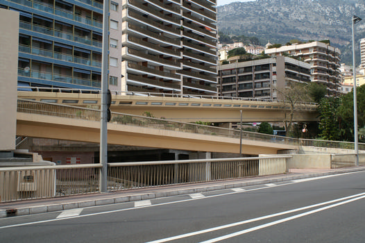 Hochbrücke Boulevard du Larvotto, Monaco 