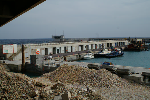 Jettée de l'extension du port de la Condamine à Monaco