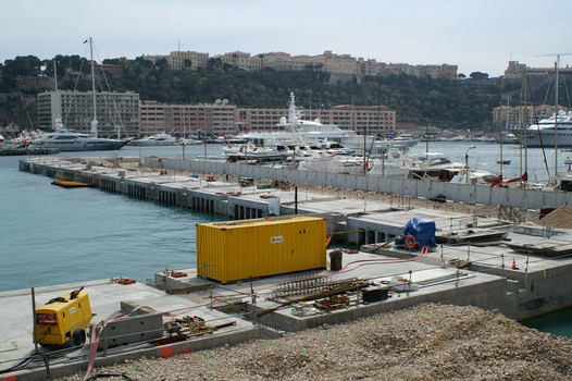 Counter-jetty of the La Condamine port extension at Monaco