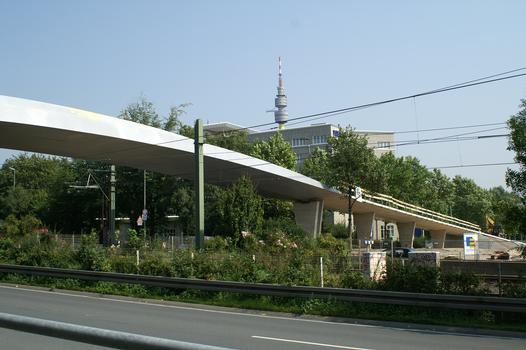 Passerelle sur la Ruhrallee (B54), Dortmund