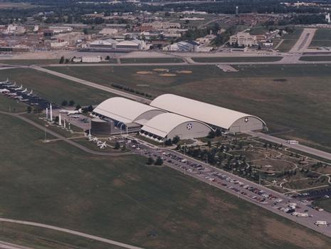 Aerial photograph of the Air Force Museum in 1995. The museum was redesignated as the National Museum of the United States Air Force in 2004.
: Aerial photograph of the Air Force Museum in 1995. The museum was redesignated as the National Museum of the United States Air Force in 2004.