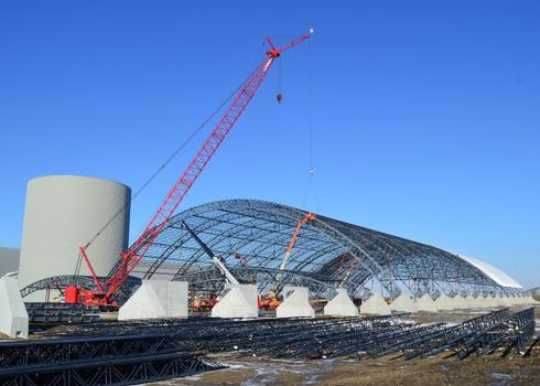 Dayton, Ohio – A general view of the museum's fourth building construction site on Jan. 15, 2015, in Dayton, Ohio. The 224,000 square foot building, which is scheduled to open to the public in 2016, is being privately financed by the Air Force Museum Foundation, a non-profit organization chartered to assist in the development and expansion of the museum's facilities