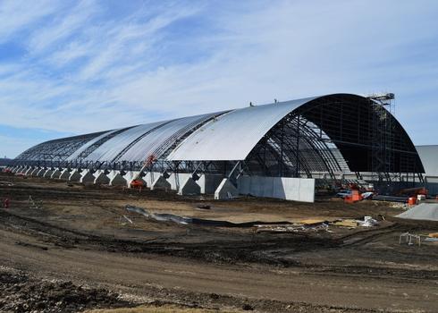 DAYTON, Ohio – A general view of the fourth building construction site on March 12, 2015, in Dayton, Ohio. The 224,000 square foot building, which is scheduled to open to the public in 2016, is being privately financed by the Air Force Museum Foundation, a non-profit organization chartered to assist in the development and expansion of the museum's facilities