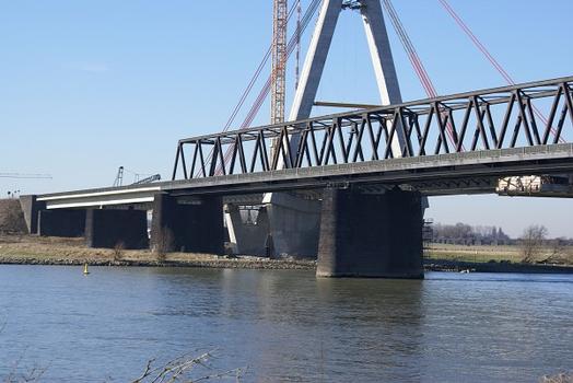 Rhine river bridge at Wesel