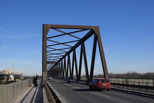 Rhine river bridge at Wesel