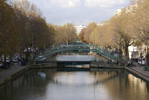 Canal Saint-Martin – Passerelle Alibert & Pont tournant de la rue Dieu