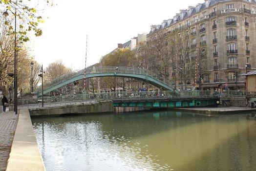 Canal Saint-Martin – Pont tournant de la rue Dieu & Passerelle Alibert
