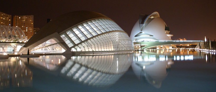 City of Arts and Sciences in Valencia: L'Hemisfèric & Palau de les Arts Reina Sofía