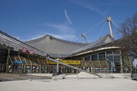 Roof over the buildings of the Olympic Park – Olympiahalle