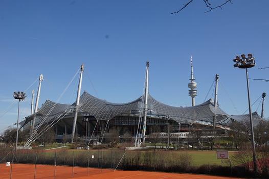 Olympiapark – Roof over the buildings of the Olympic Park – Munich Olympic Stadium