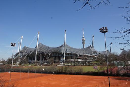 Olympiapark – Roof over the buildings of the Olympic Park – Munich Olympic Stadium