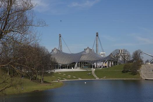 Olympic Summer Games 1972 – Olympiapark – Roof over the buildings of the Olympic Park – Olympiahalle