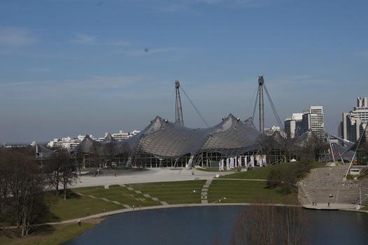 Olympic Summer Games 1972 – Olympiapark – Roof over the buildings of the Olympic Park – Olympiahalle