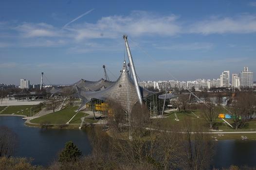 Olympic Summer Games 1972 – Olympiapark – Roof over the buildings of the Olympic Park