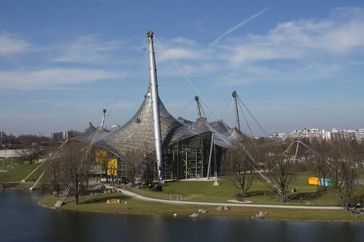 Olympic Summer Games 1972 – Olympiapark – Roof over the buildings of the Olympic Park – Olympia-Schwimmhalle