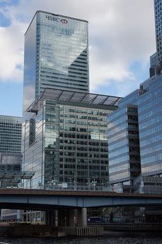 Canary Wharf – HSBC UK Headquarters – West India Quay DLR Bridge – 5 Canada Square