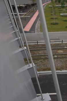 Passerelle Gleisbogen