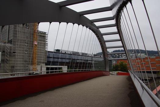 Passerelle Gleisbogen