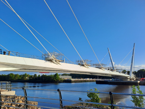 Clyde Crossing à Glasgow - déjà une beauté imposante à l'état de construction