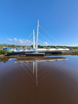 Demi-pont ouvert à l'essai à Glasgow