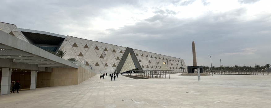 Das Große Ägyptische Museum (GEM) in Gizeh bei Kairo