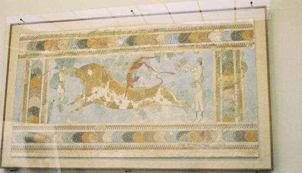 Original mosaic at the National Museum in Heraklion