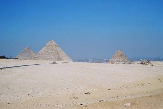 Pyramids of Cheops, Chefren and Mycerinus