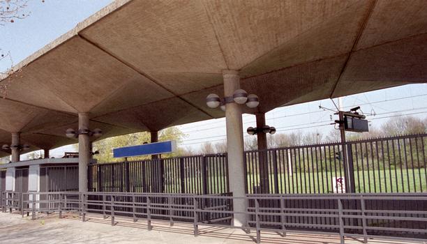 Alte Stadtbahnhaltestelle Messe/Rheinstadion der U78 in Düsseldorf