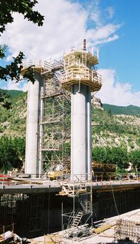 Varbrücke Puget-Théniers im Bau 