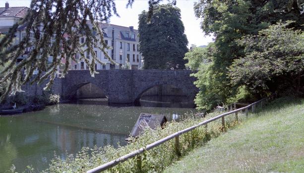 Pont sur le Mühlengraben de la Ruhr à Essen-Kettwig