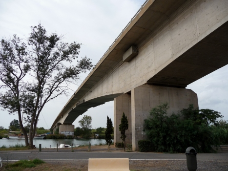 Brücke im Zuge der Ortsumgehung Agde